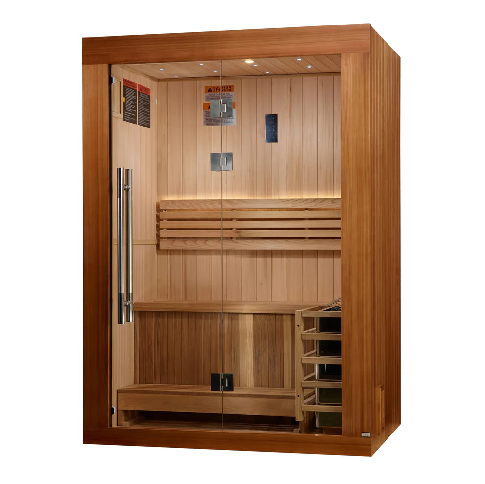 2025 Golden Designs Updated "Sundsvall" 2 Person Traditional Sauna (GDI-7289-02)