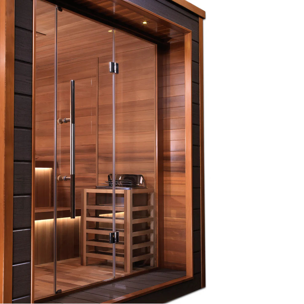 Golden Designs Bergen | 6-Person Indoor/Outdoor Traditional Sauna