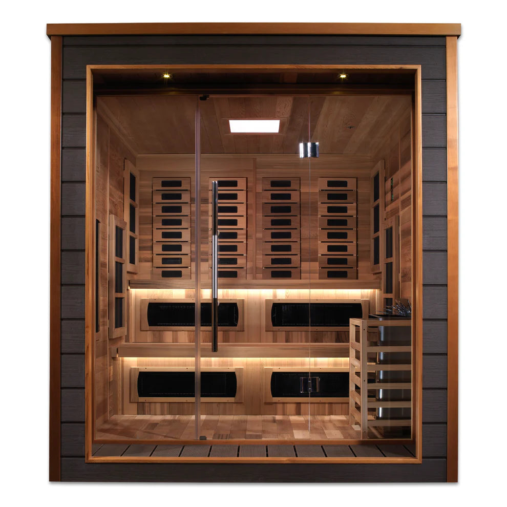 Golden Designs Karlstad | 6-Person PureTech™ Hybrid Full Spectrum Sauna