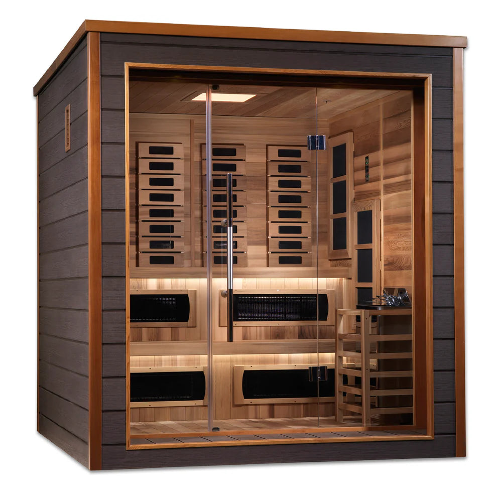 Golden Designs Karlstad | 6-Person PureTech™ Hybrid Full Spectrum Sauna