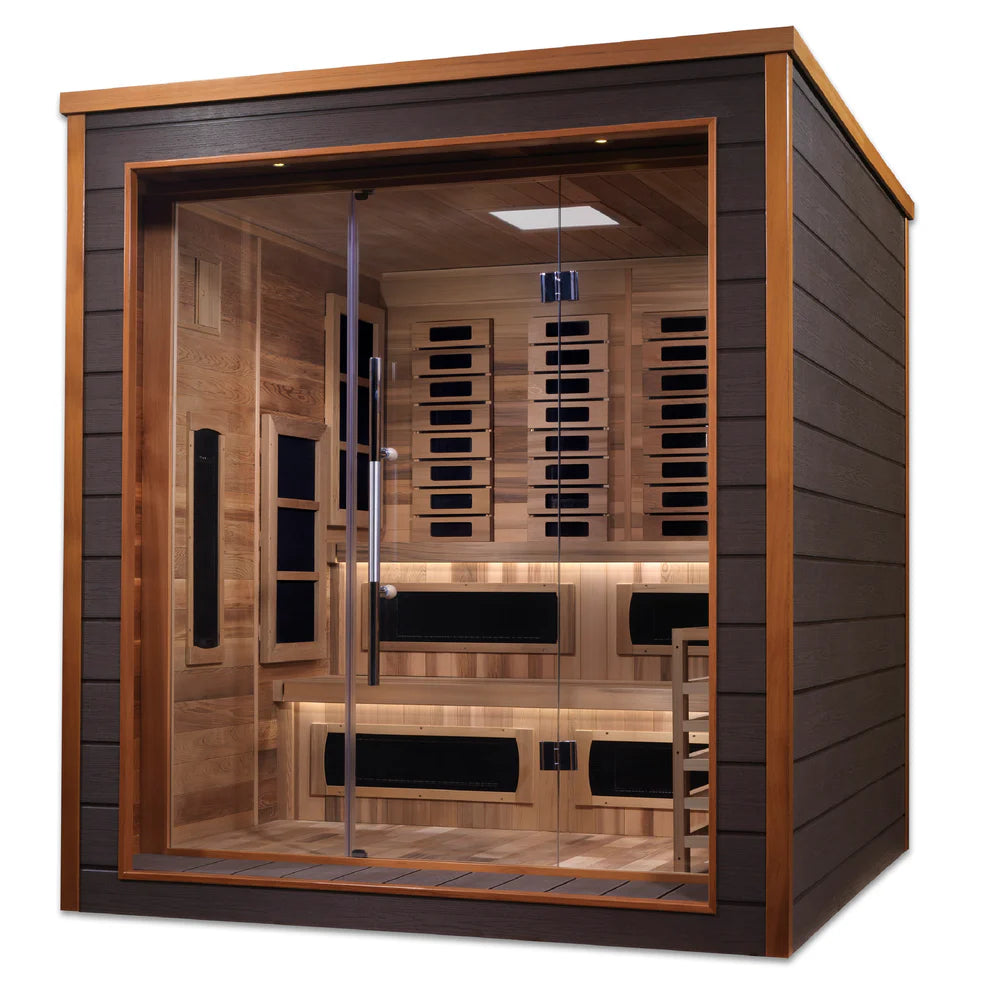 Golden Designs Karlstad | 6-Person PureTech™ Hybrid Full Spectrum Sauna