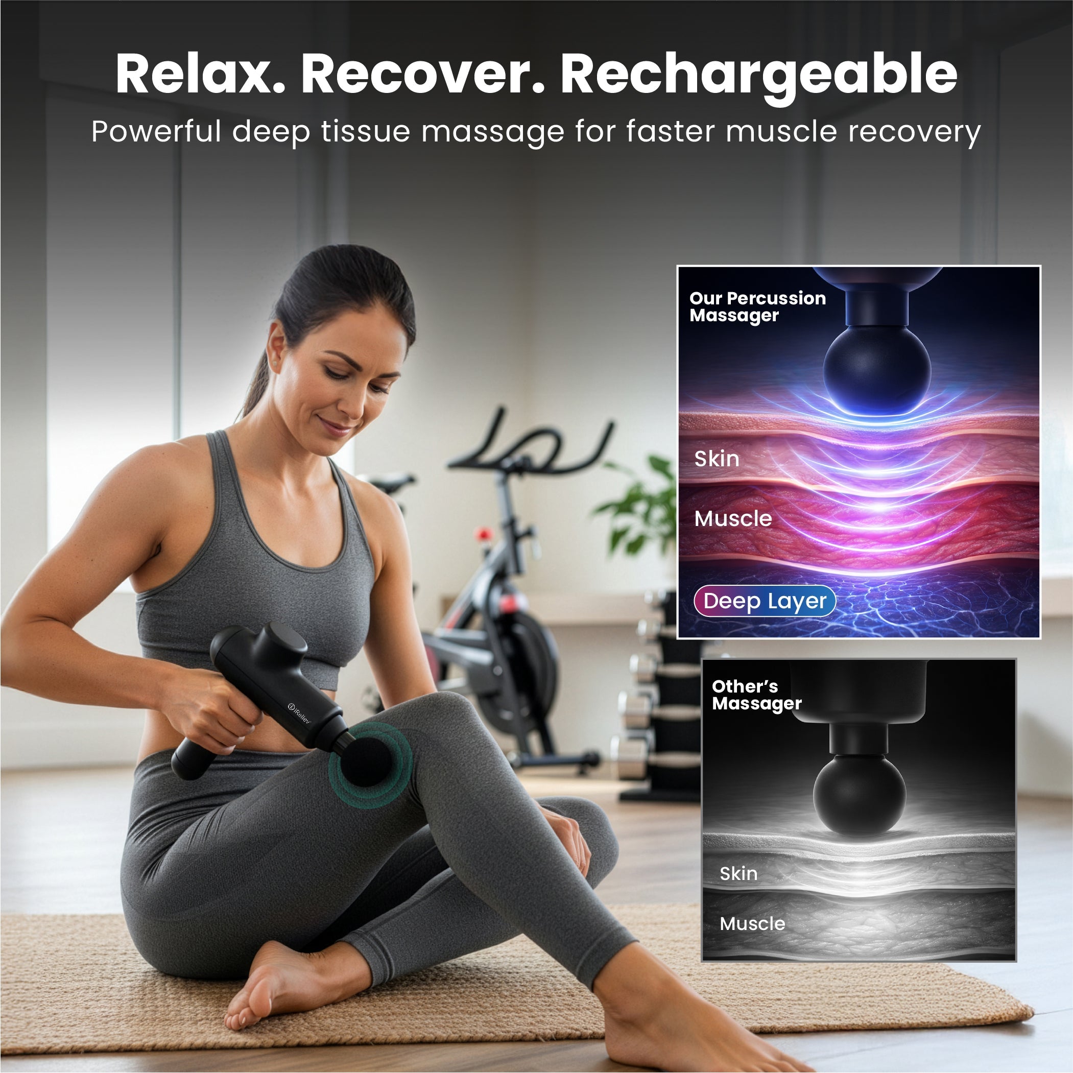 WellNest Percussion Massage Gun – Recovery Series