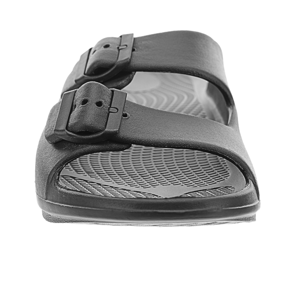 Sovella Active Comfort Sandals Men's Buckle Slide Black