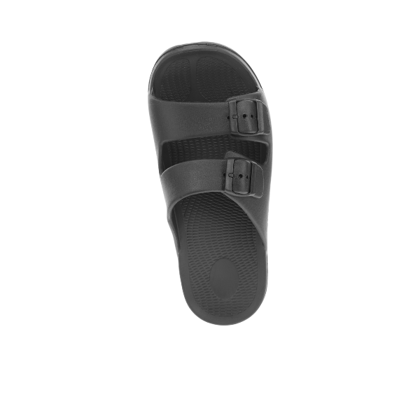 Sovella Active Comfort Sandals Men's Buckle Slide Black