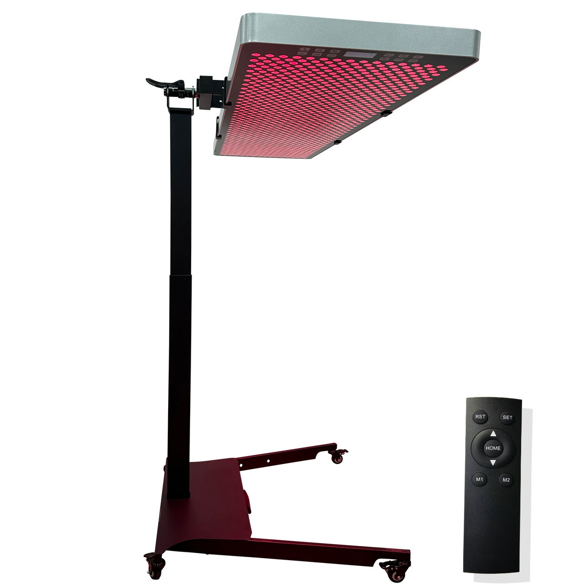 EXESAS Horizontal/Vertical Stand | Powered Automatic Rolling Red Light Therapy Panels, Auto Height Adjustment, (Panel Sold Separately)