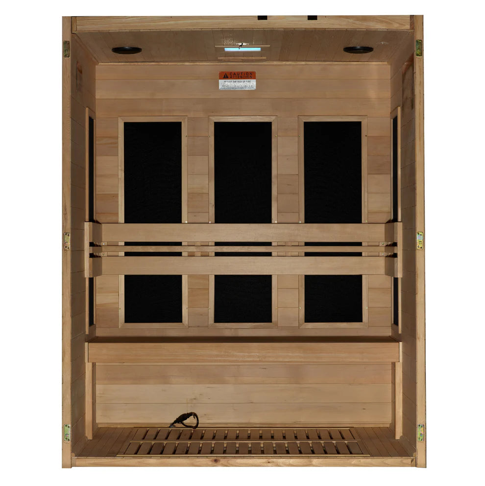 Dynamic "Toscana" 3 Person Ultra Low EMF FAR IR Sauna (DYN-6315-05 Elite)