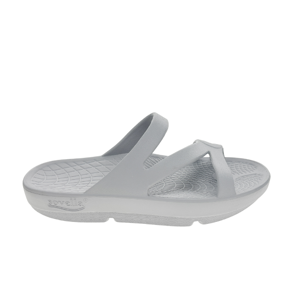 Sovella Active Comfort Sandals Women's Slide Light Grey