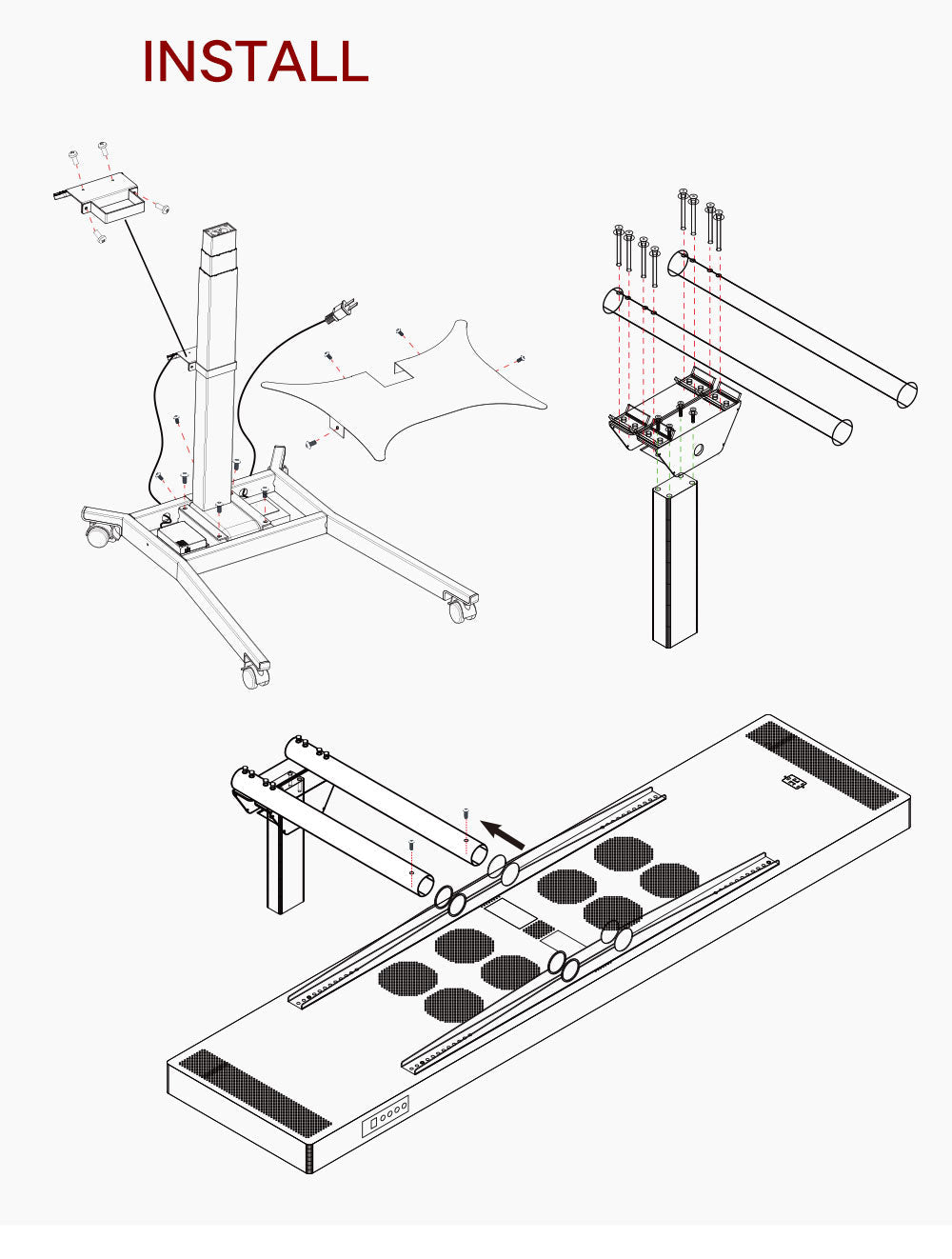 Red Nova RNL900 & RNL1500 Premium Electric Mobile Stand for Red Light Therapy Panels