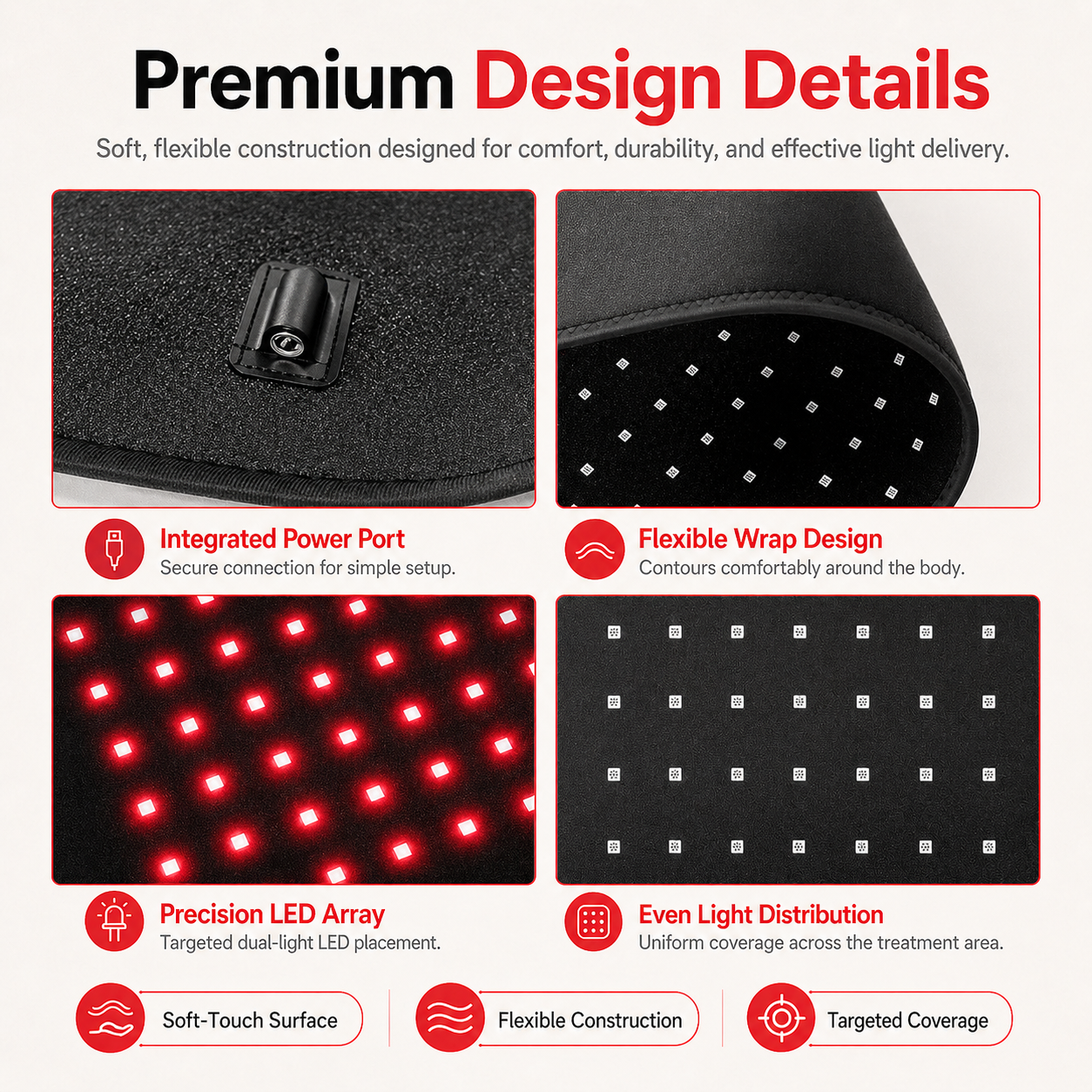 WellNest FullGlow™ Red Light Therapy Pad – Recovery Wrap Series