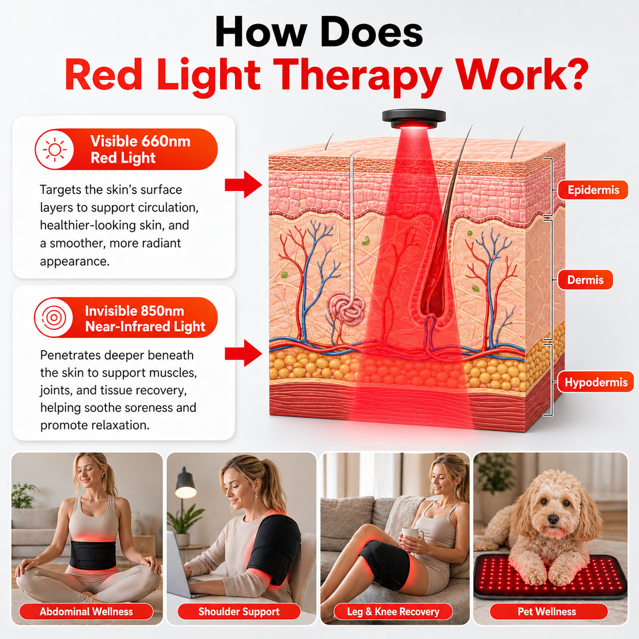 WellNest FullGlow™ Red Light & Near-Infrared Universal Wrap