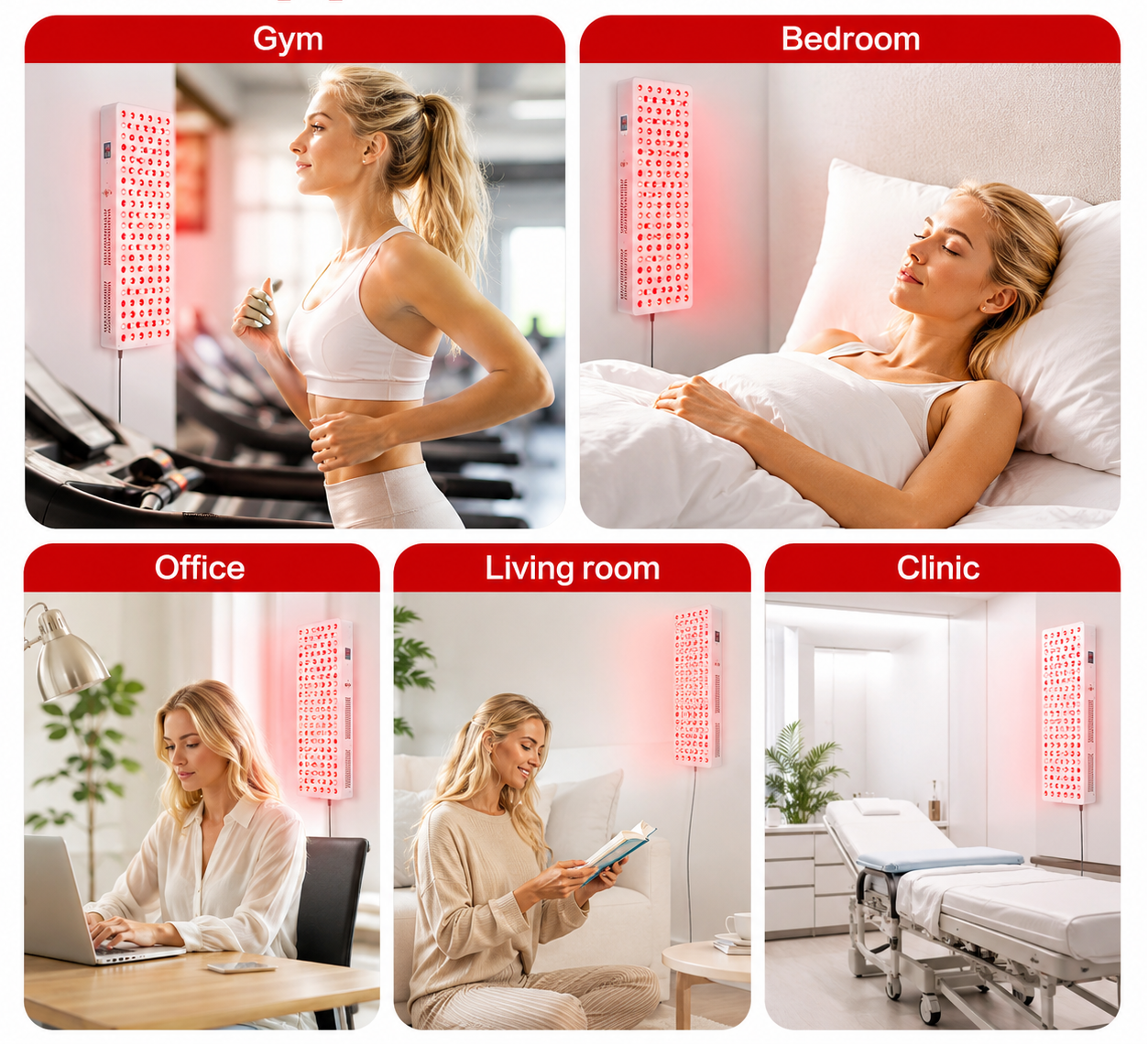 WellNest Full Body Red Light Therapy Panel – Recovery Series - 1500W