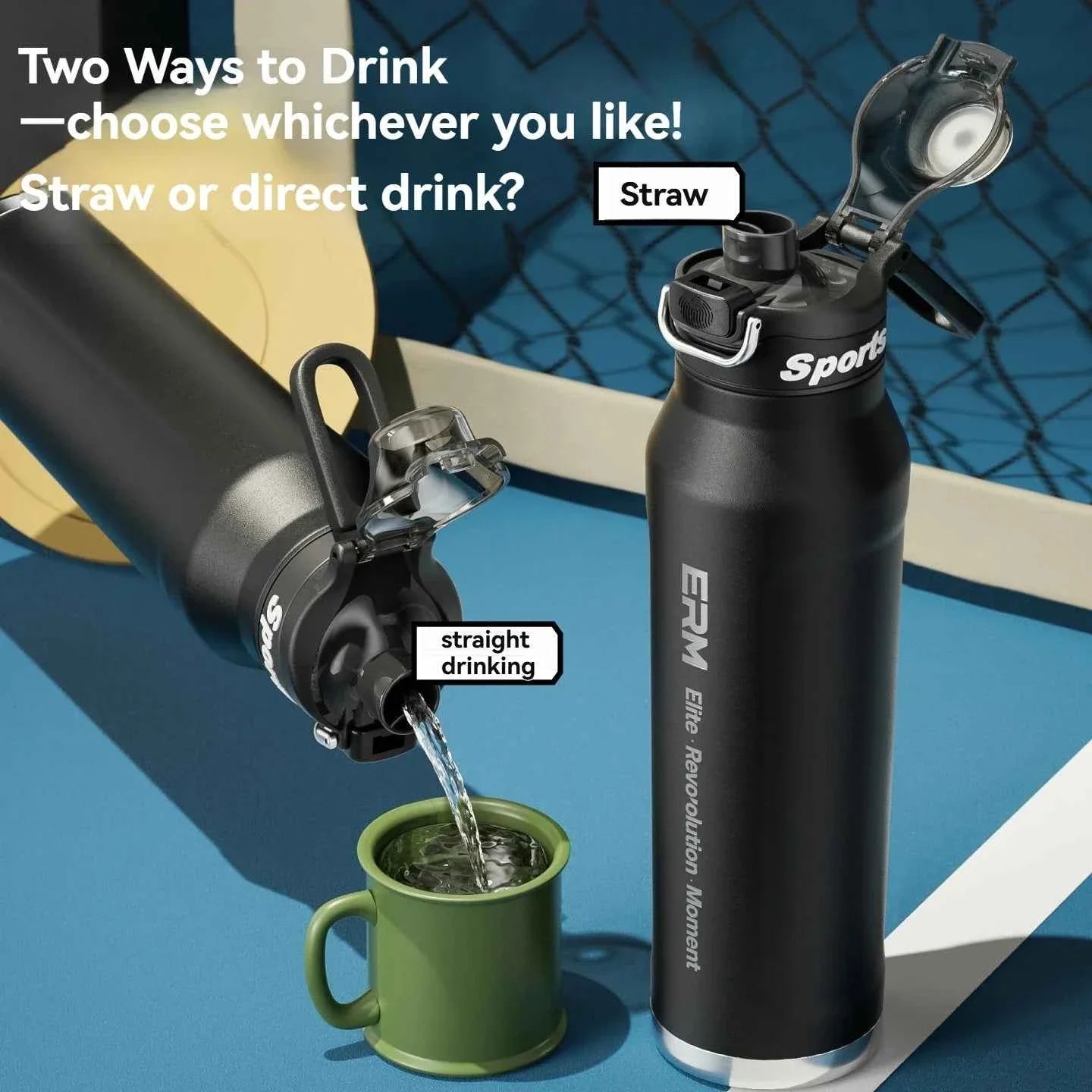 Insulated Stainless Steel Sports Water Bottle