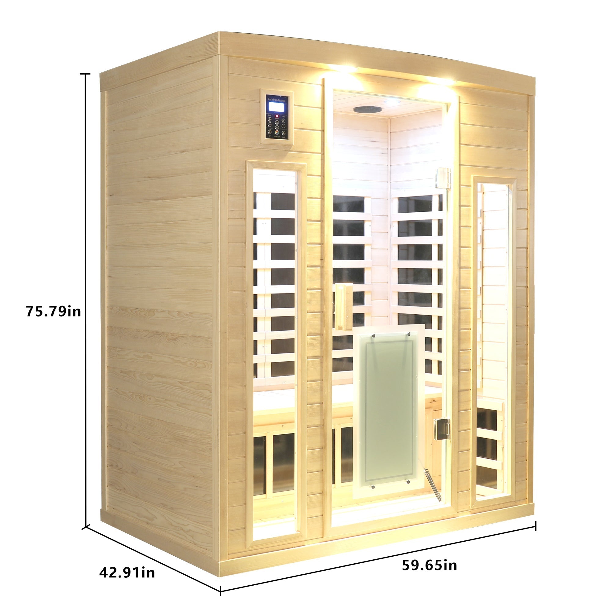 WellNest 3-Person Infrared Sauna – Hemlock Series