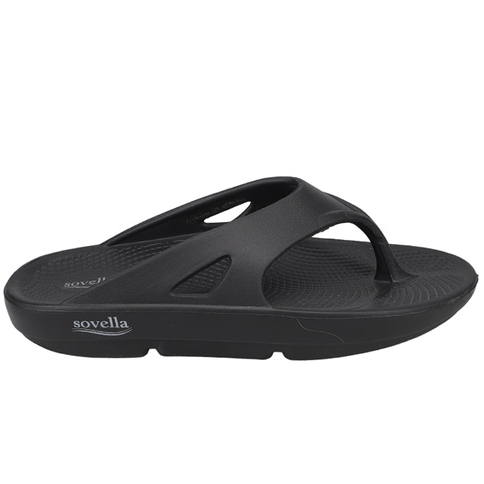 Sovella Active Comfort Sandals Men's Thong Black