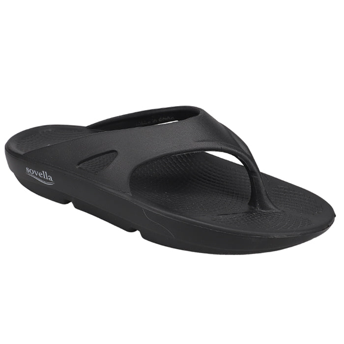 Sovella Active Comfort Sandals Men's Thong Black