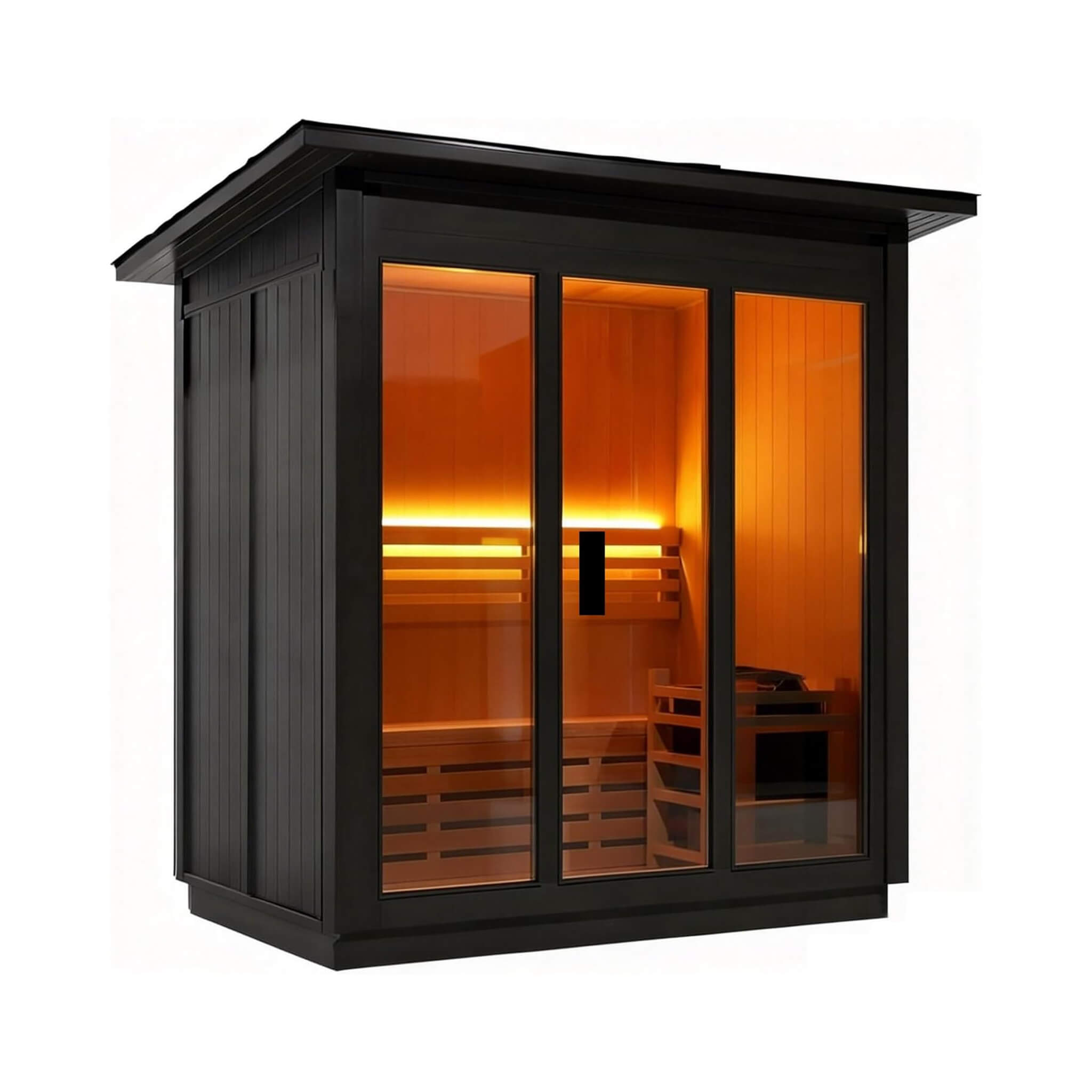 WellNest Custom 6-Person Luxury Outdoor Steam Sauna  – Spruce Series [Made-To-Order]