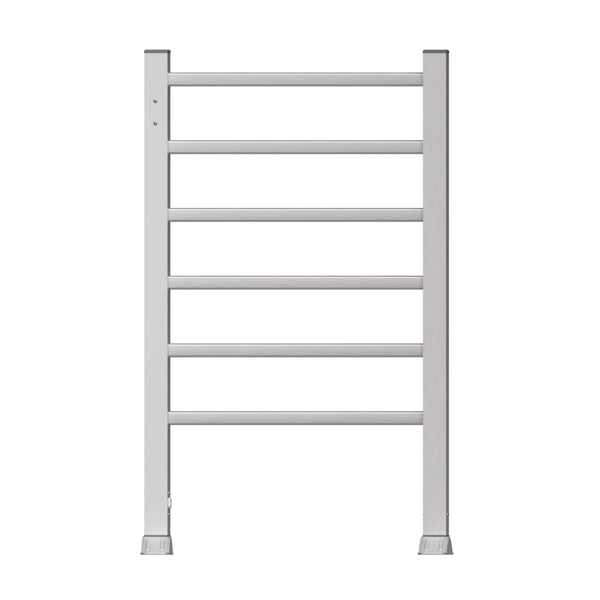 WellNest Heated Towel Rack – 6 Stainless Steel Spa Series