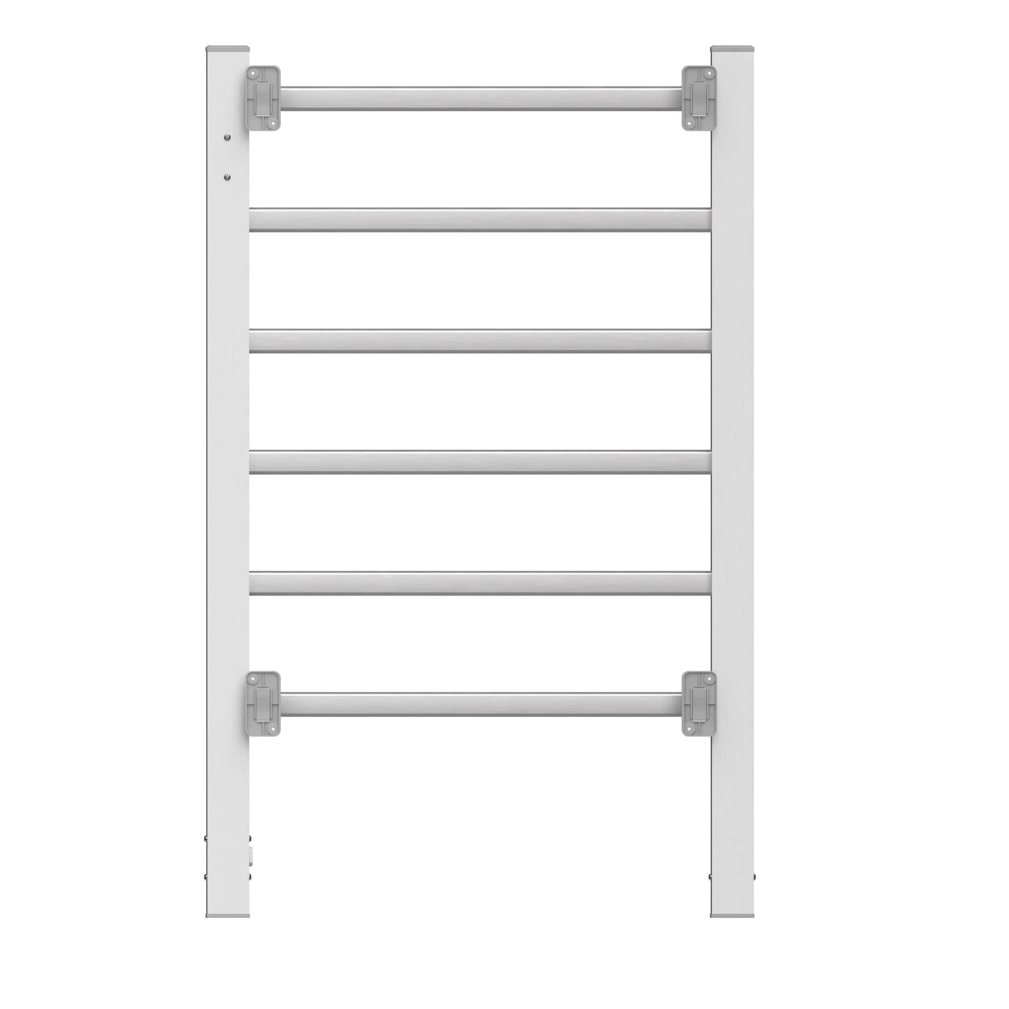 WellNest Heated Towel Rack – 6 Stainless Steel Spa Series