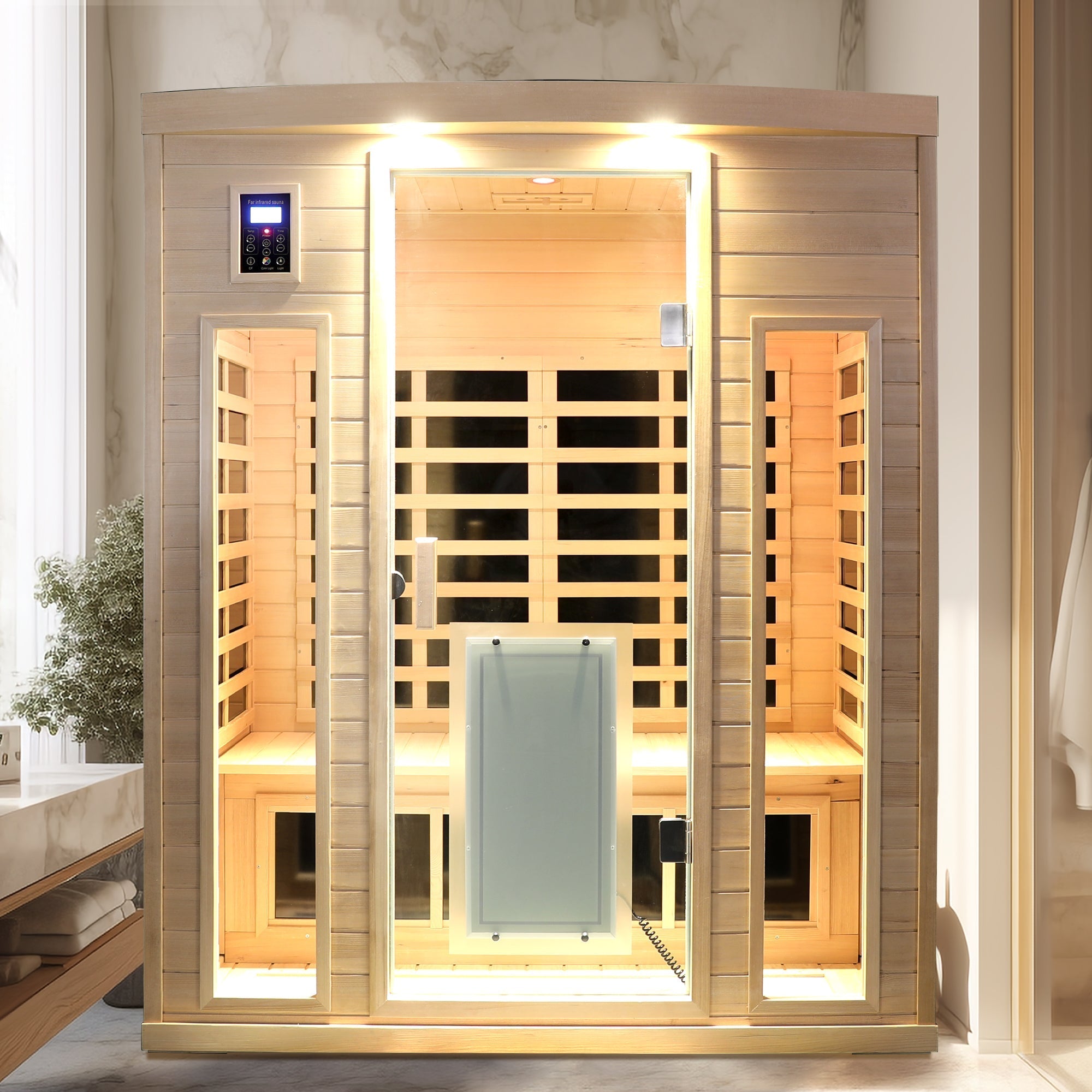 WellNest 3-Person Infrared Sauna – Hemlock Series