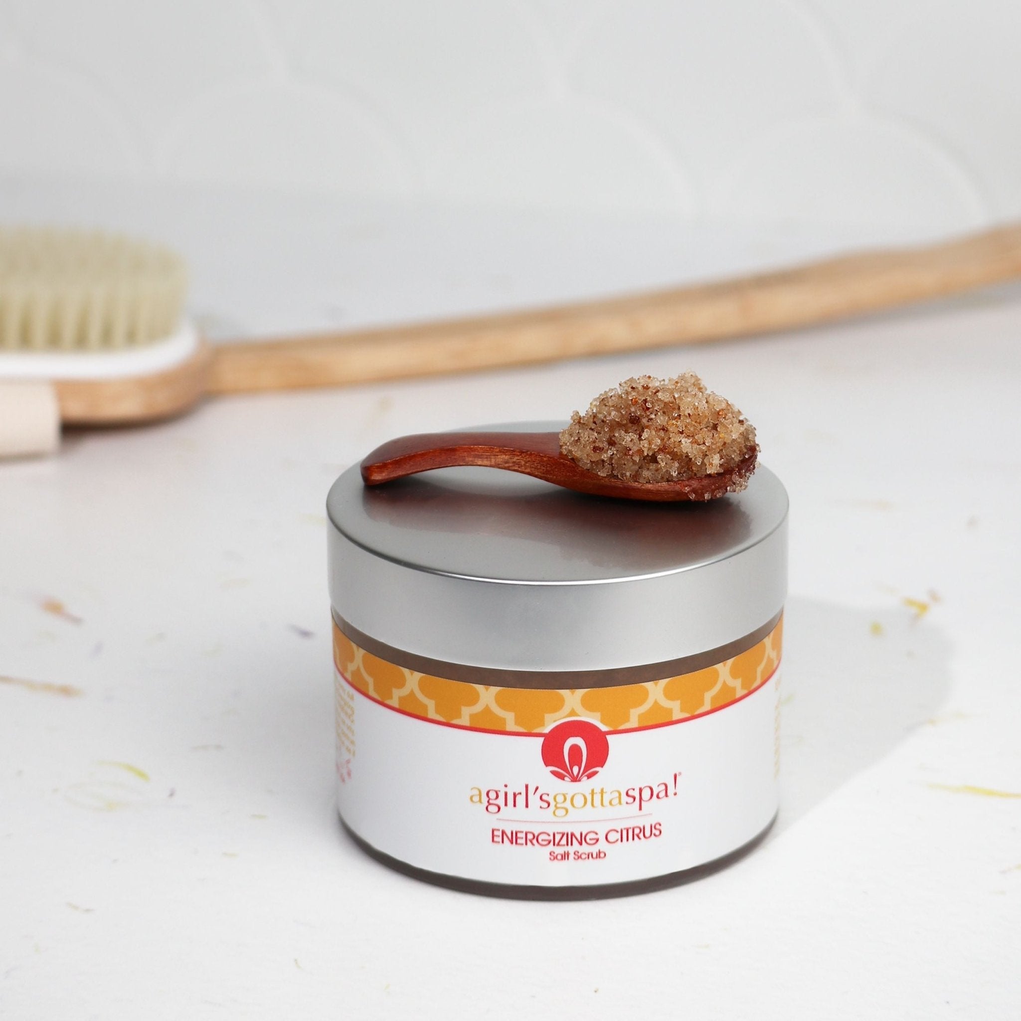 WellNest Energizing Citrus Dead Sea Salt Scrub – Glow Ritual Polish