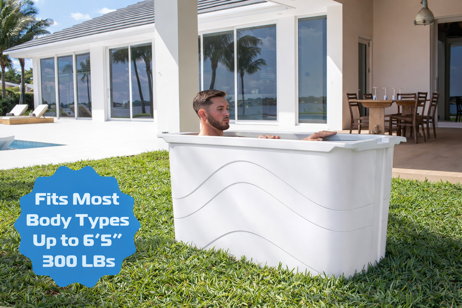 Frozin Cold Plunge - White Granite