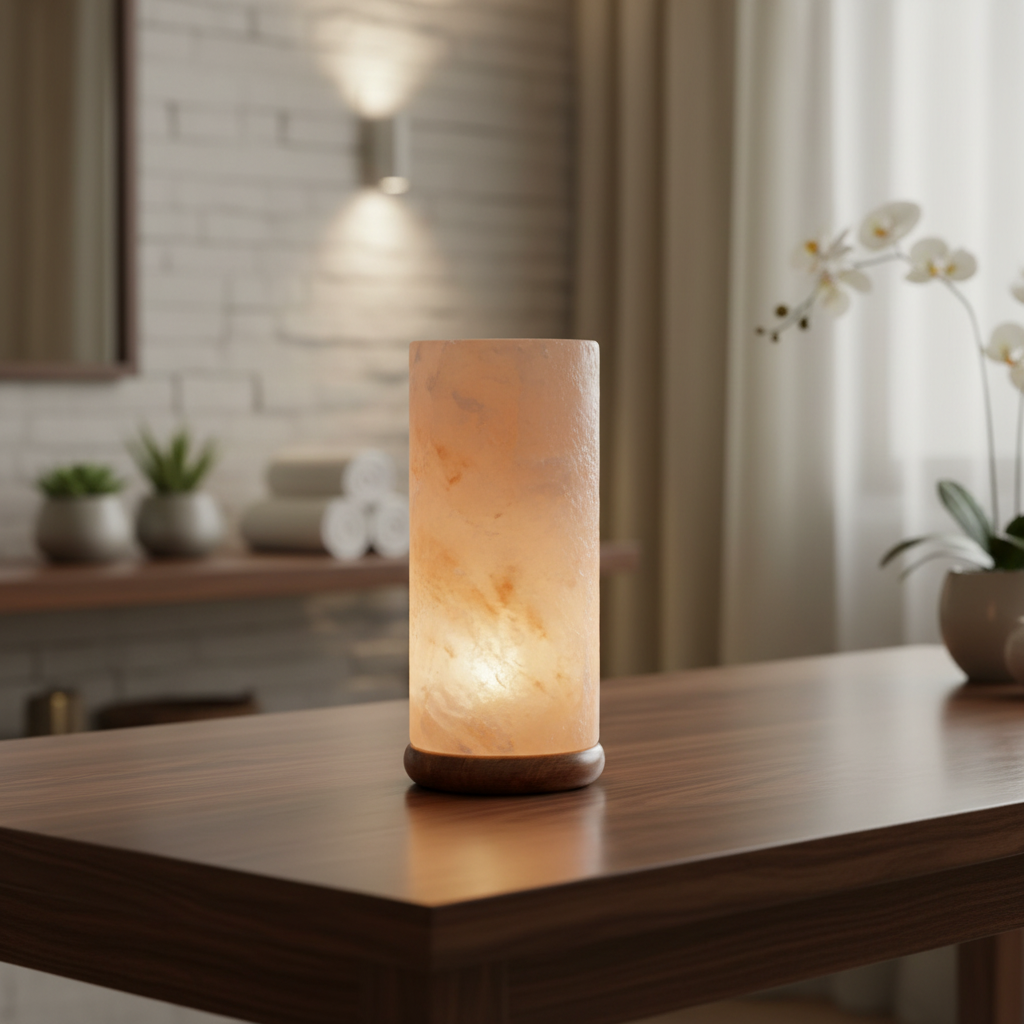 Himalayan Salt Lamp  Cylinder Shape