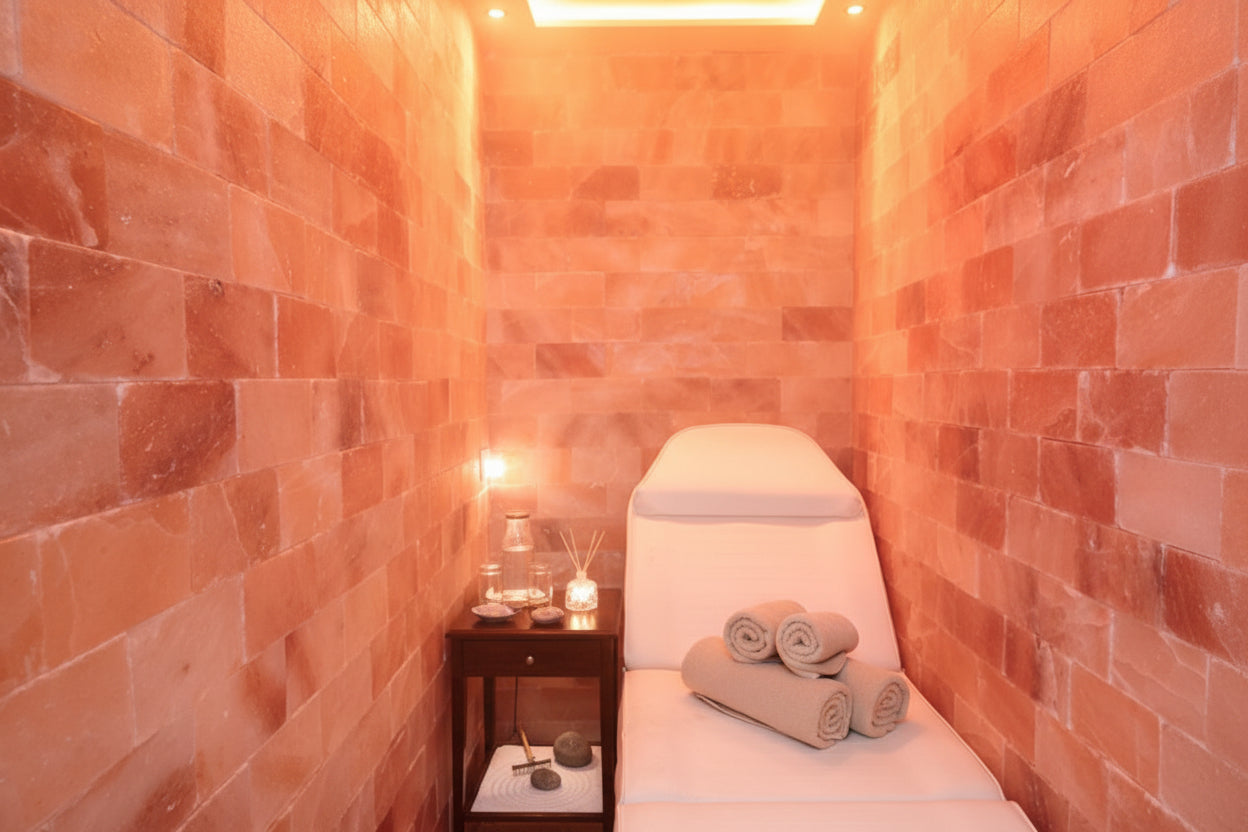 WellNest Himalayan Salt Therapy Room | 8' x 8' Custom Wall Kit