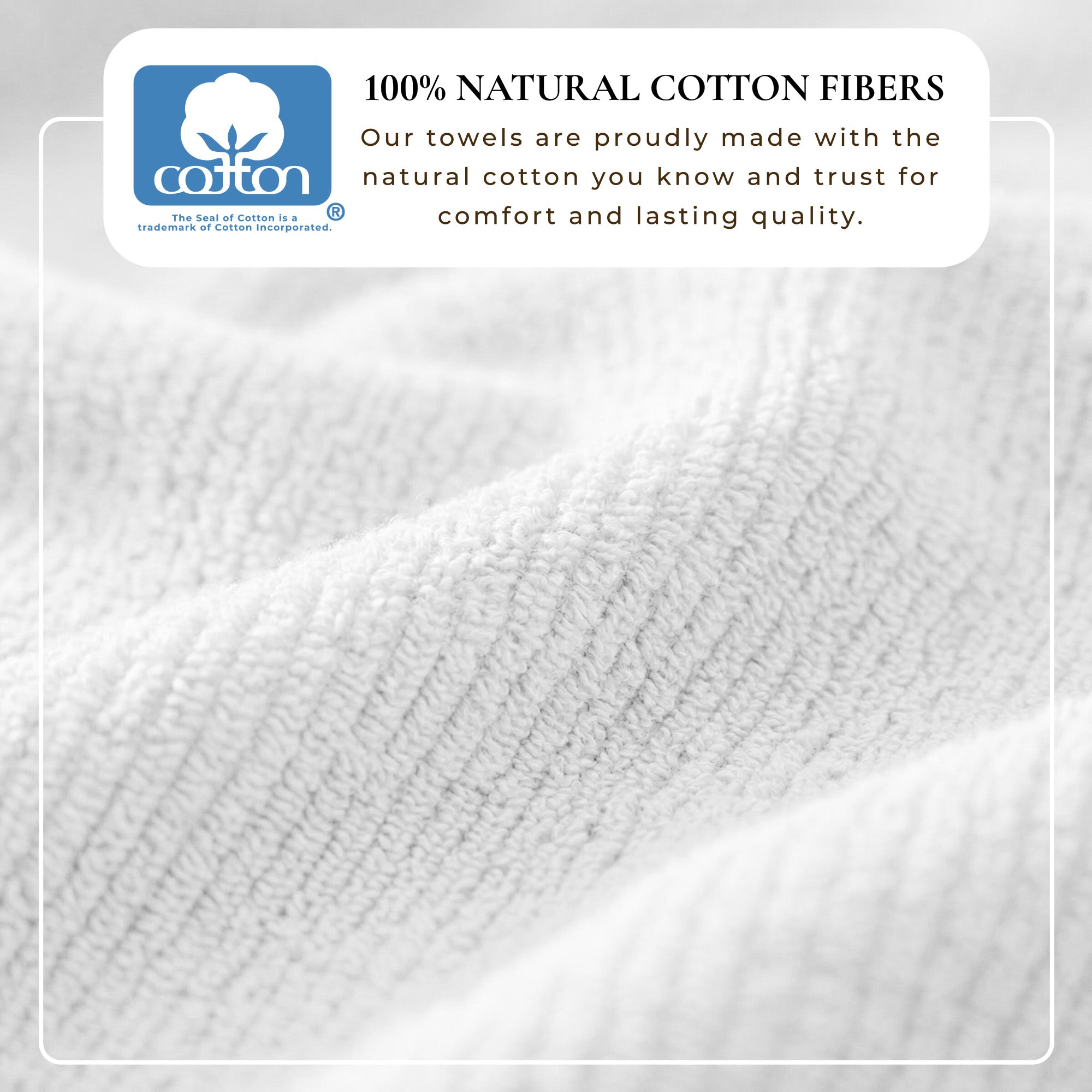 WellNest Ribbed Cotton Towel  | 6-Piece Bath Towel Set - Georgiana Collection
