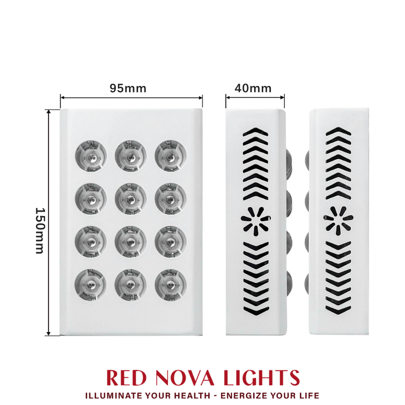 Red Nova Mini 60 Handheld Red Light Therapy Device – Portable 660nm & 850nm LED for Pain Relief & Skin Health