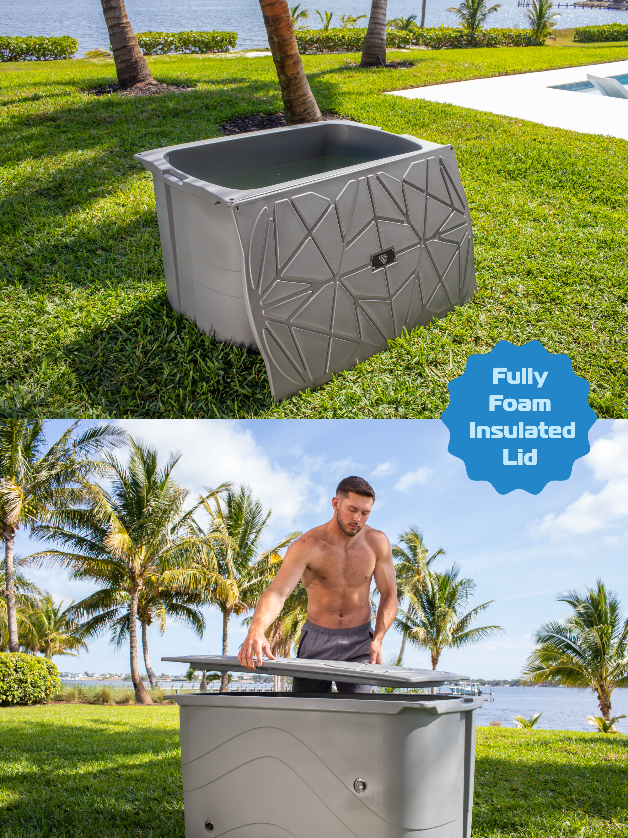 Frozin Cold Plunge - Grey Granite