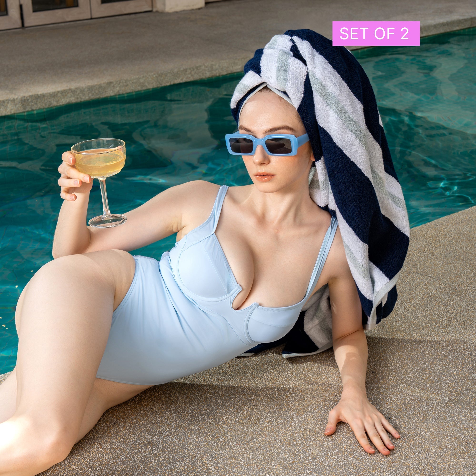 WellNest Bondi Cabana Towel Set