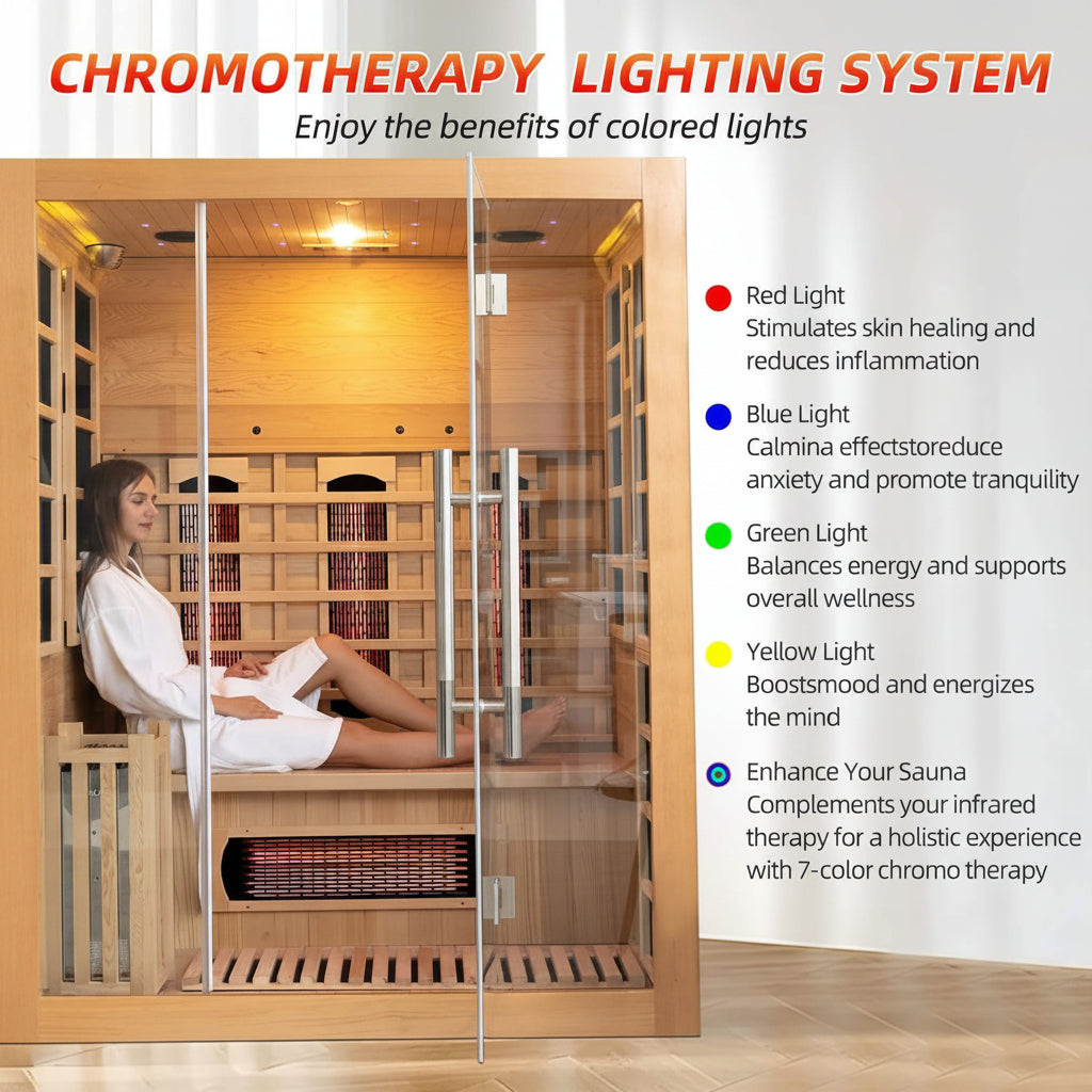 WellNest Rövia Aurora 3-Person Hybrid Sauna – Hemlock Series [Made-To-Order]