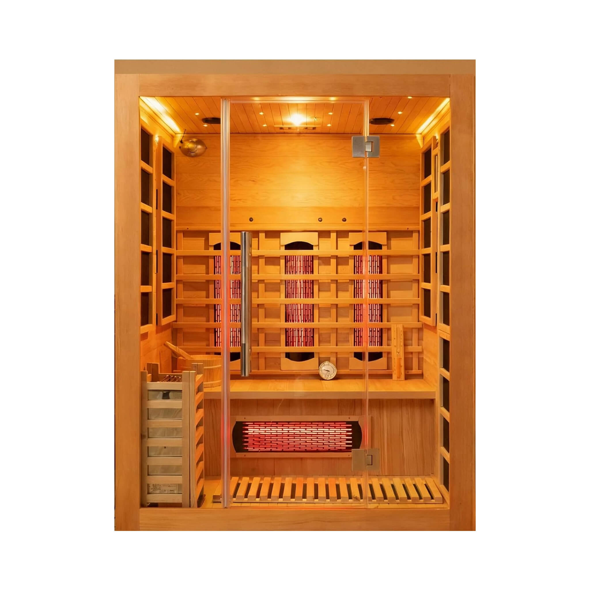 WellNest Rövia Aurora 3-Person Hybrid Sauna – Hemlock Series [Made-To-Order]