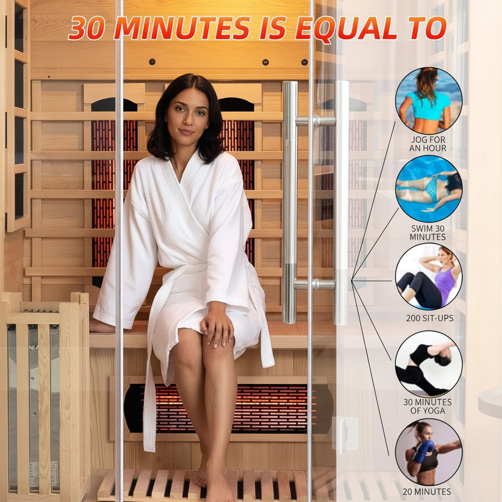WellNest Rövia Aurora 3-Person Hybrid Sauna – Hemlock Series [Made-To-Order]