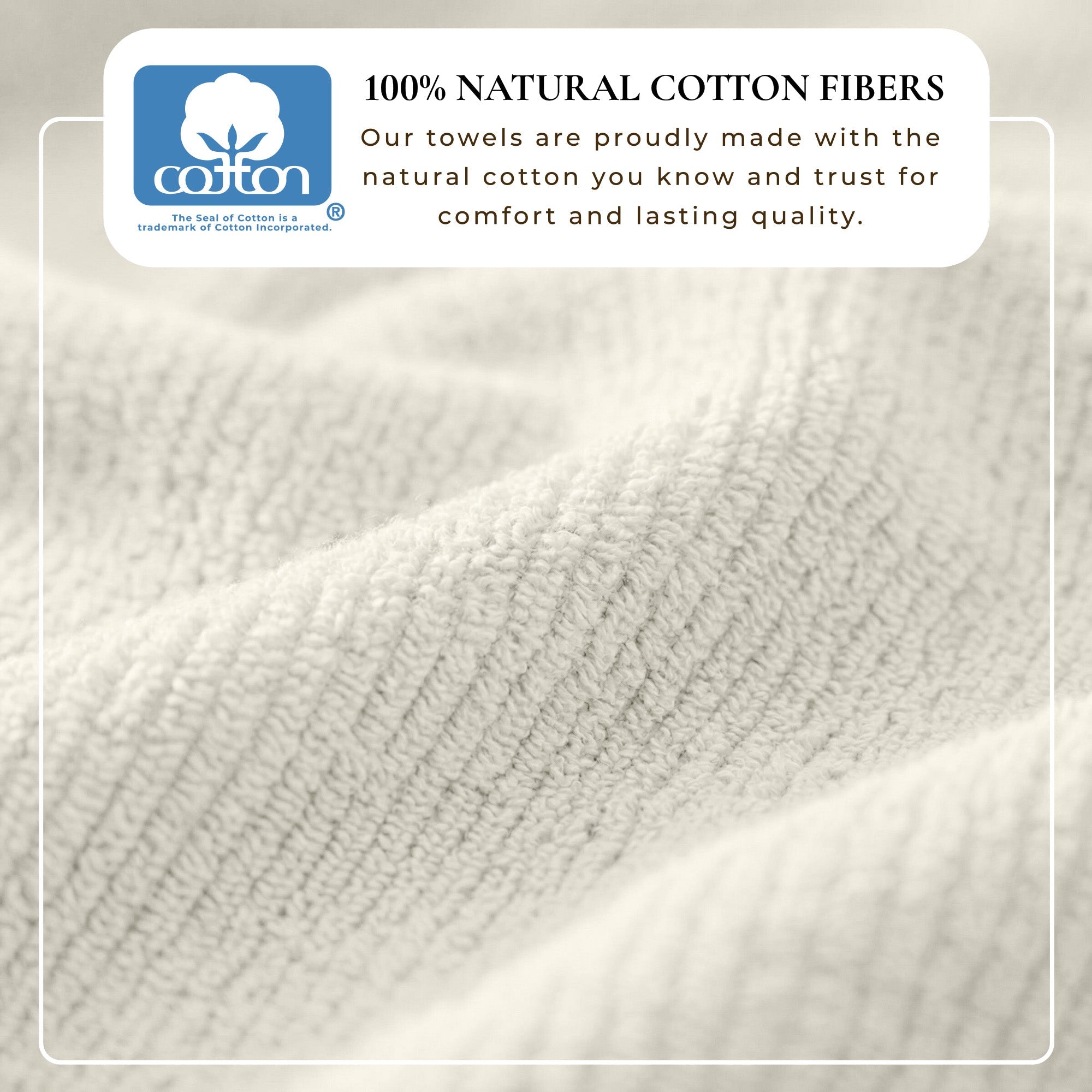WellNest Ribbed Cotton Towel  | 6-Piece Bath Towel Set - Georgiana Collection