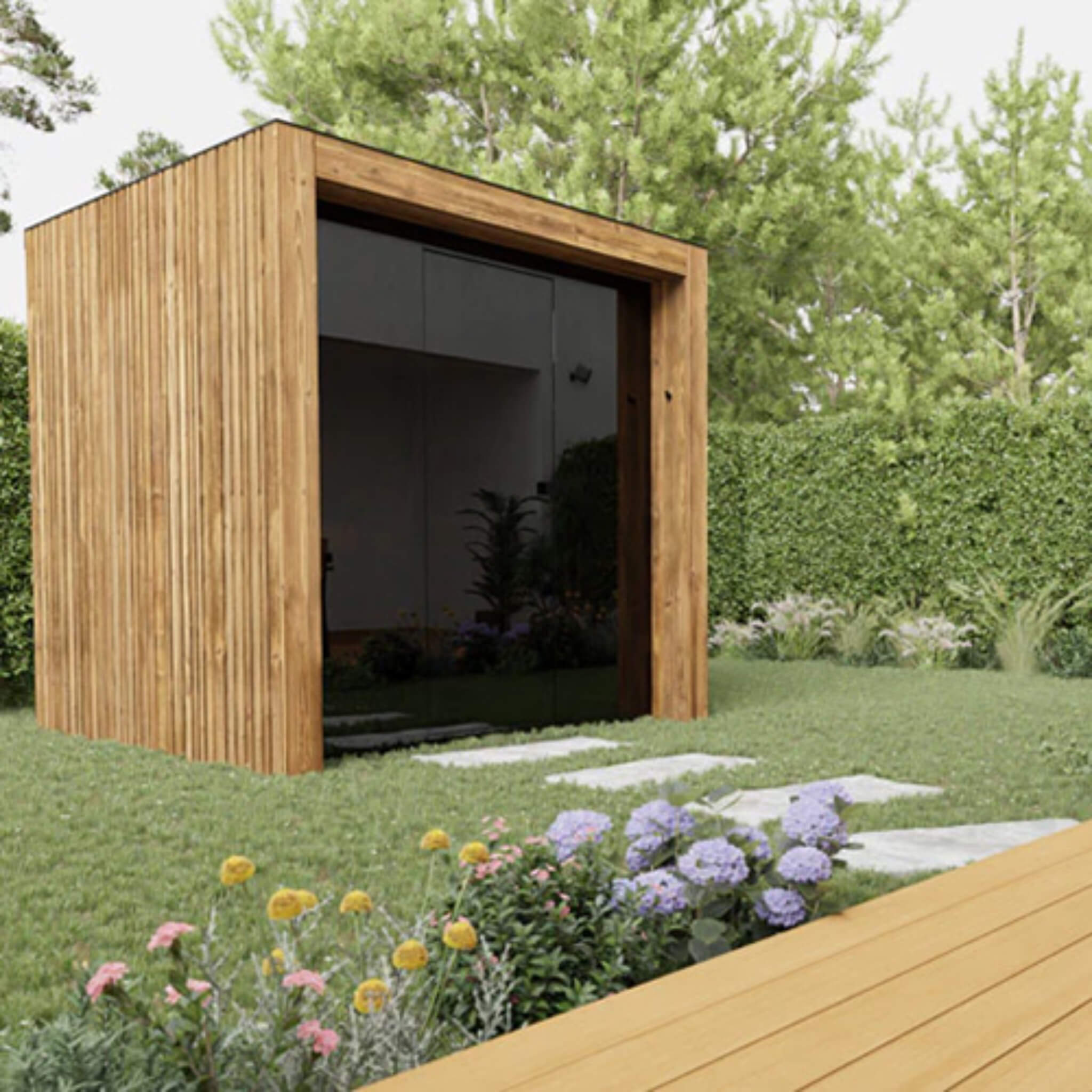 WellNest ThermaSol Fortis™ | 4-Person Fully-Assembled Outdoor Sauna Cabin [Made-To-Order]