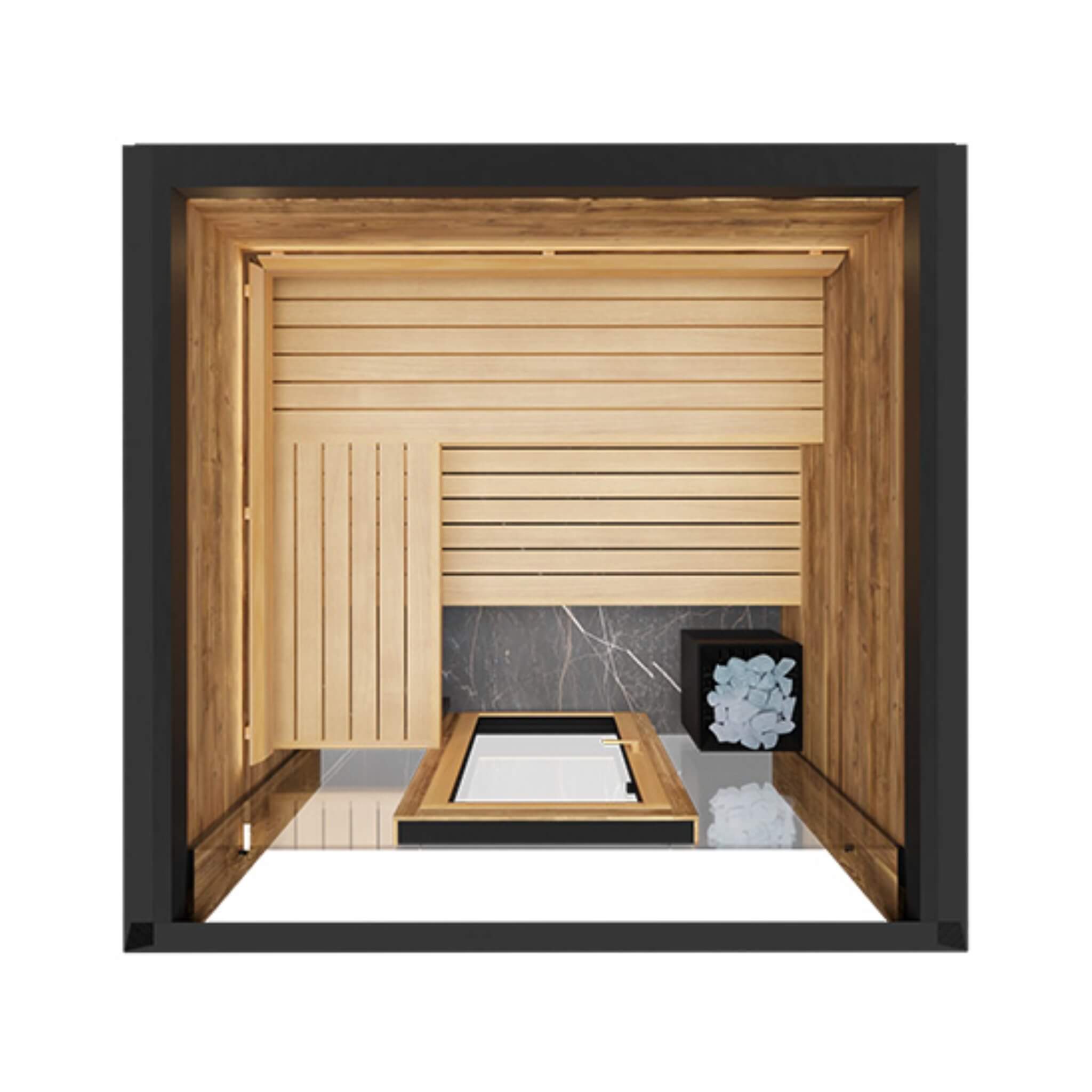 WellNest ThermaSol Fortis™ | 4-Person Fully-Assembled Outdoor Sauna Cabin [Made-To-Order]