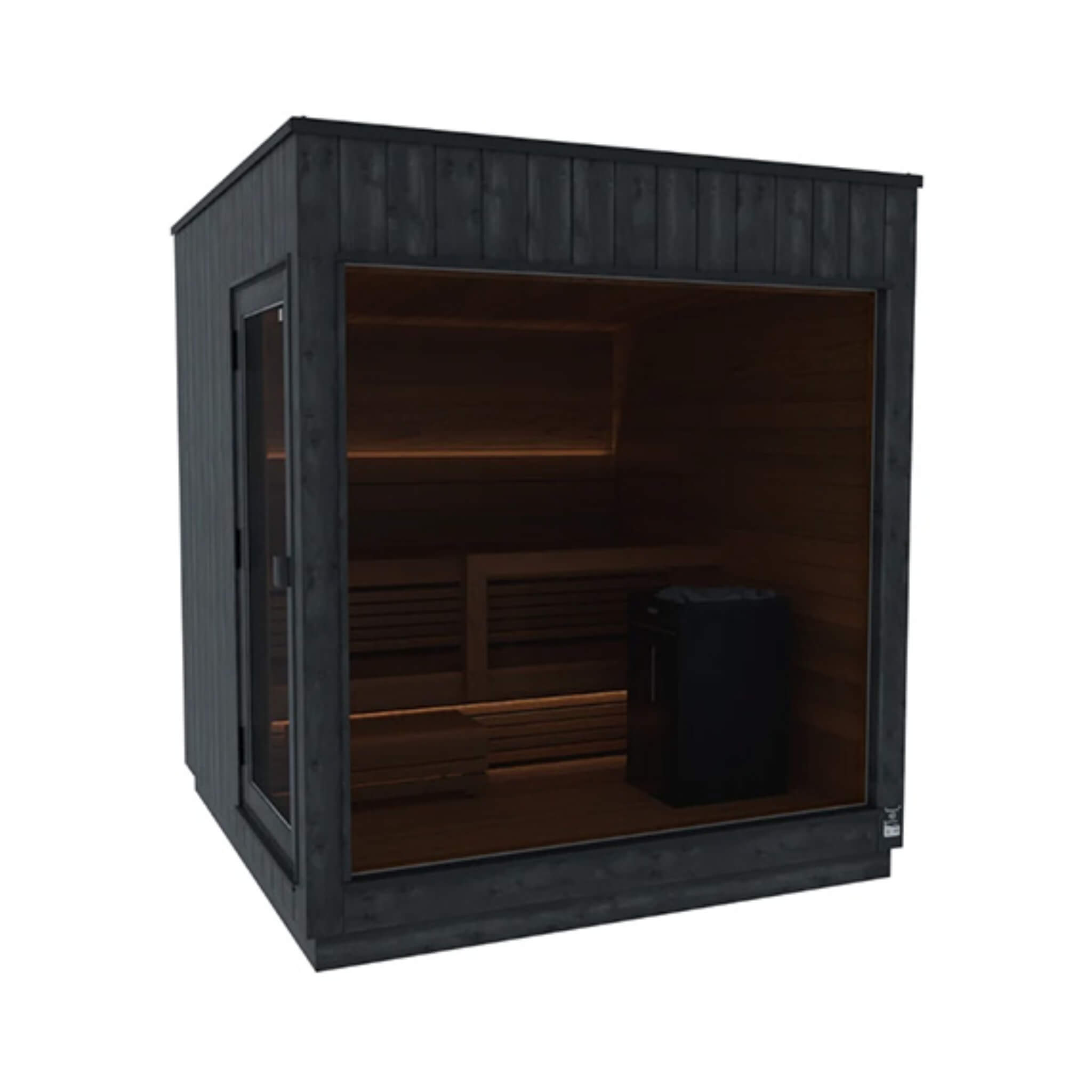 WellNest ThermaSol Nordic Misty™ | 2-5 Person Outdoor Sauna Cabin - Fully Assembled [Made-To-Order]