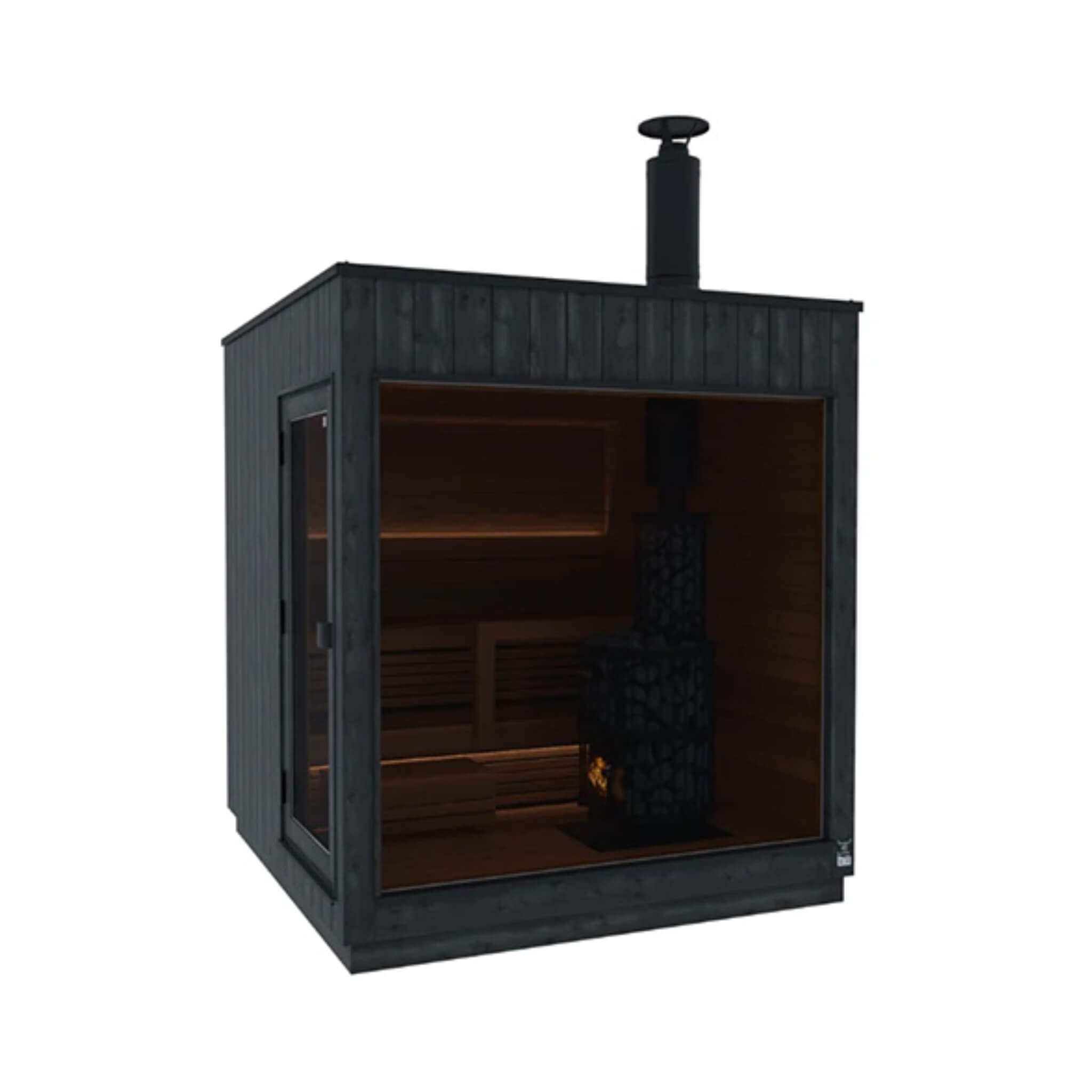 WellNest ThermaSol Nordic Misty™ | 2-5 Person Outdoor Sauna Cabin - Fully Assembled [Made-To-Order]