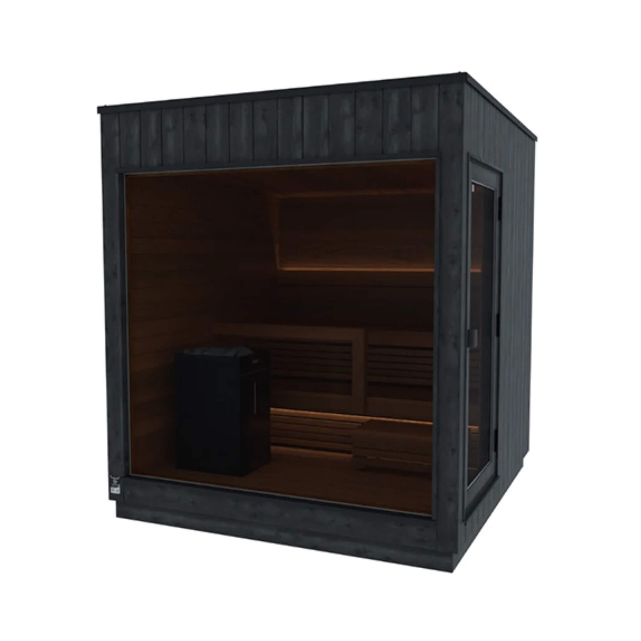 WellNest ThermaSol Nordic Misty™ | 2-5 Person Outdoor Sauna Cabin - Fully Assembled [Made-To-Order]