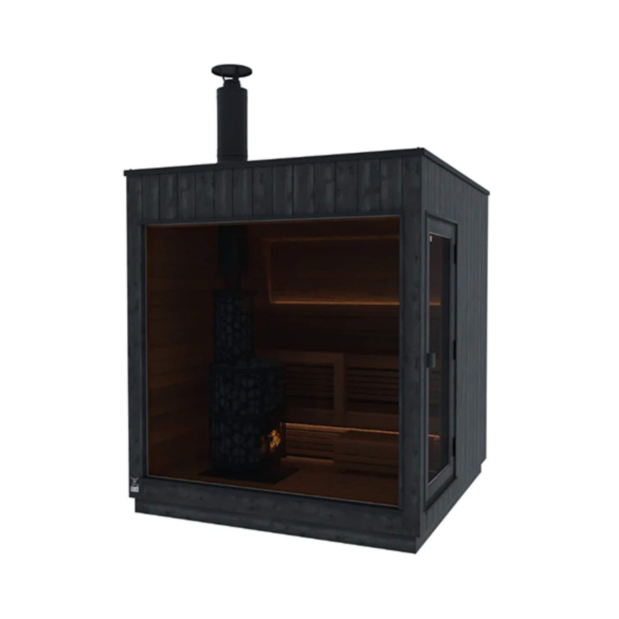 WellNest ThermaSol Nordic Misty™ | 2-5 Person Outdoor Sauna Cabin - Fully Assembled [Made-To-Order]