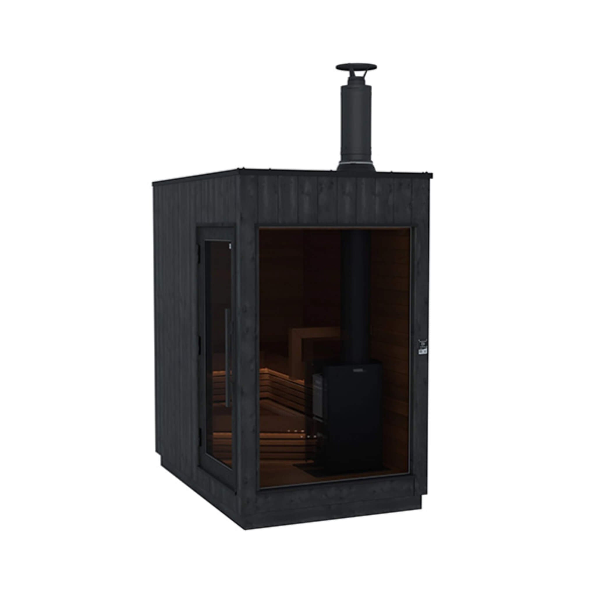 WellNest ThermaSol Nordic Misty™ | 2-5 Person Outdoor Sauna Cabin - Fully Assembled [Made-To-Order]