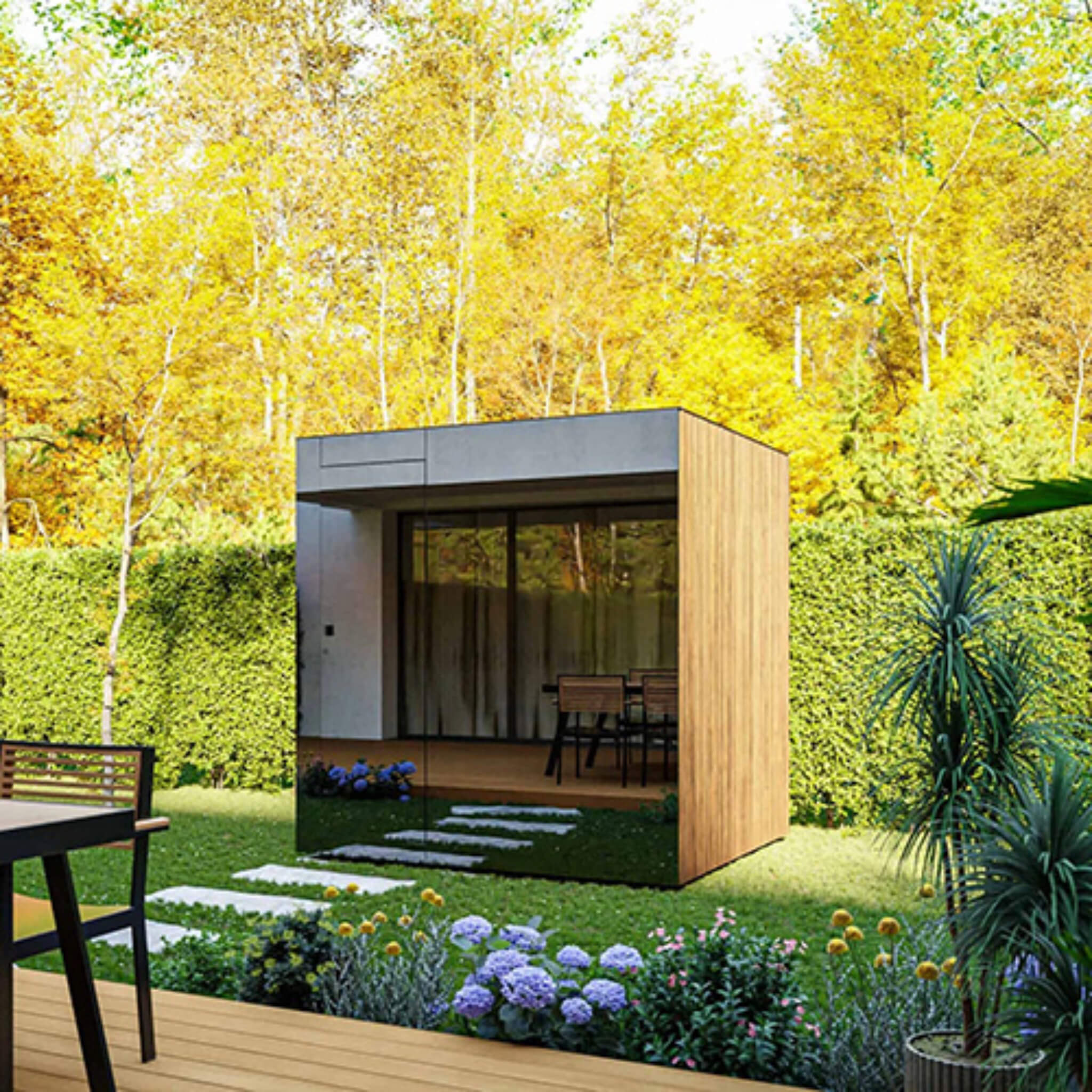 WellNest ThermaSol Spectra™ | 4-Person Fully-Assembled Outdoor Sauna Cabin [Made-To-Order]