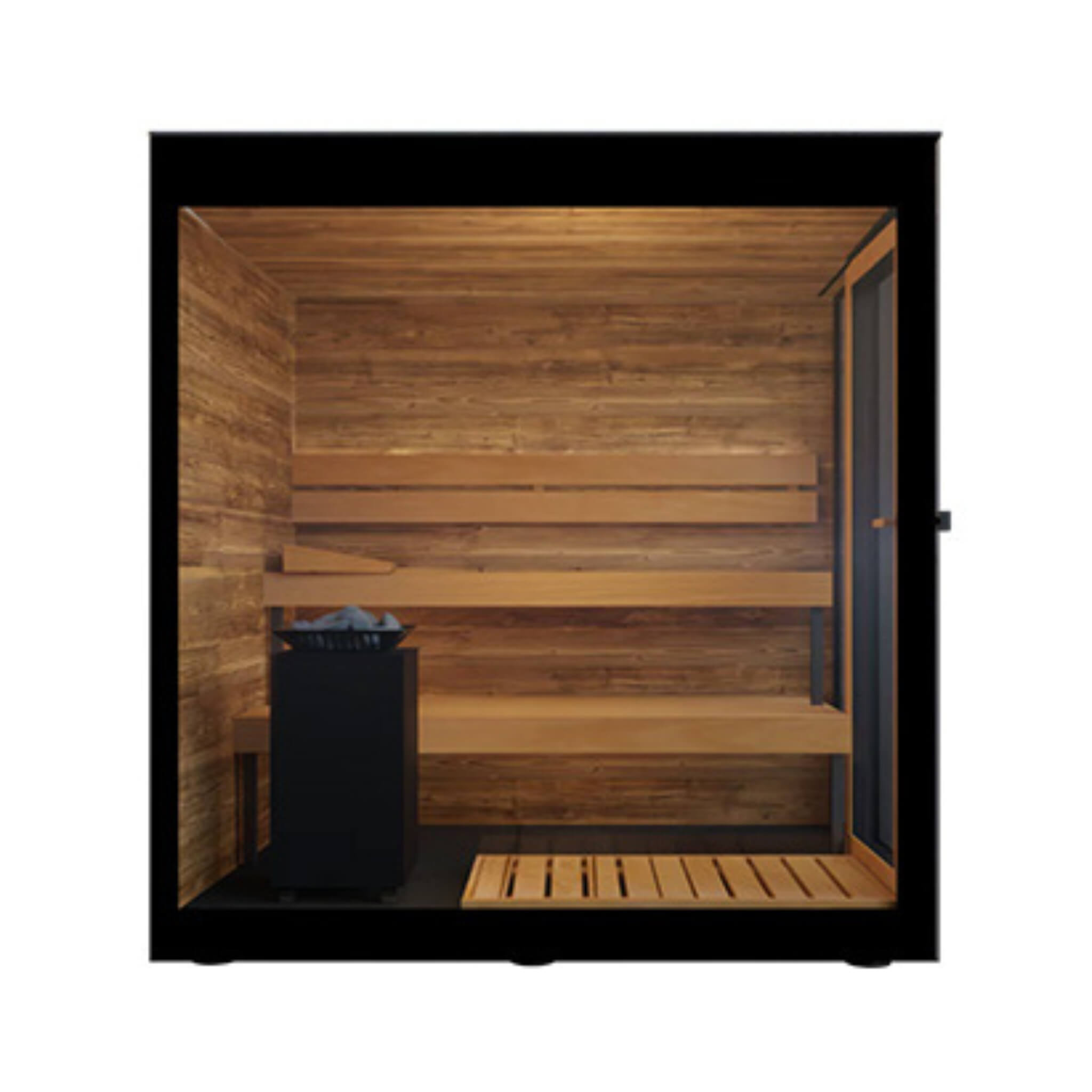 WellNest ThermaSol Vera™ | 3-Person Outdoor Sauna Cabin - Fully Assembled [Made-To-Order]