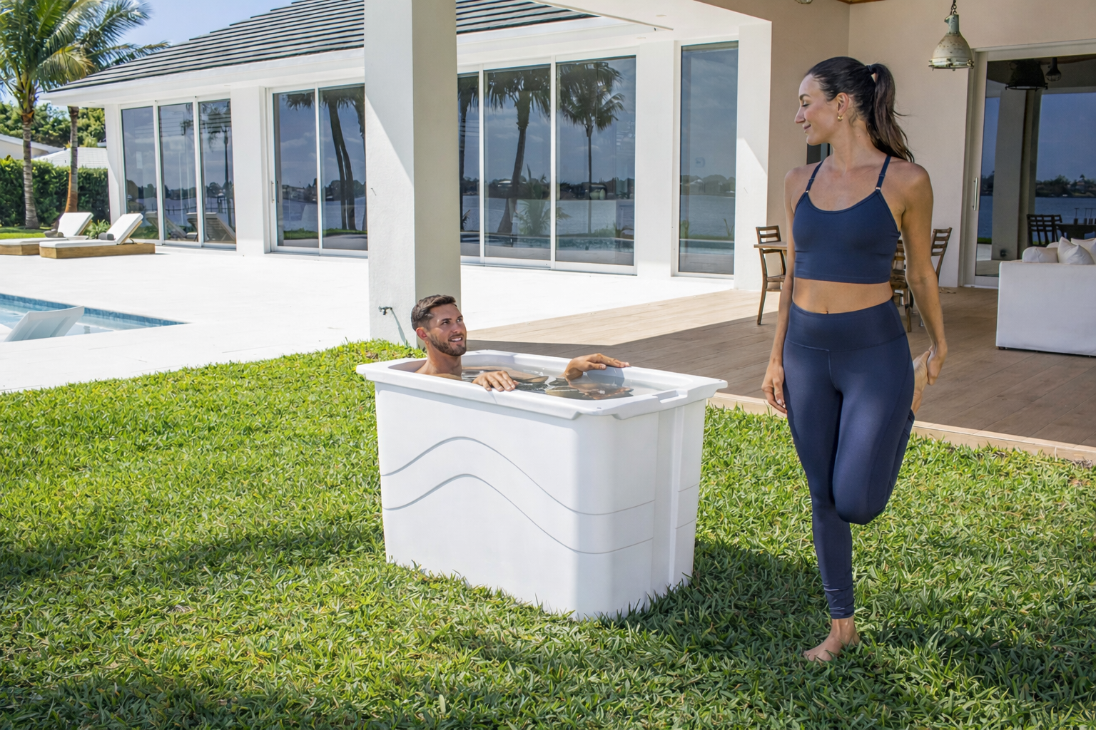 Frozin Cold Plunge - White Granite