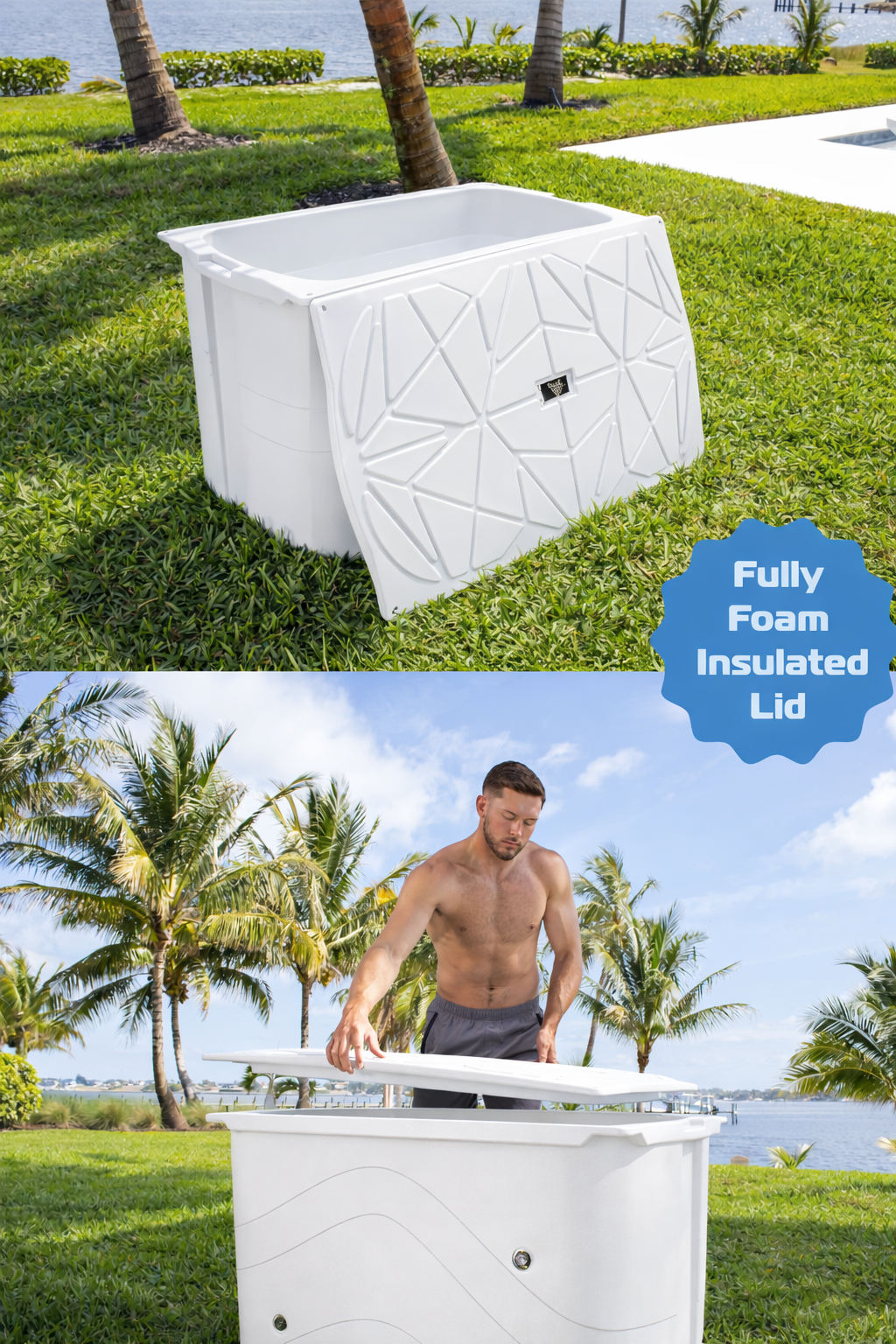 Frozin Cold Plunge - White Granite